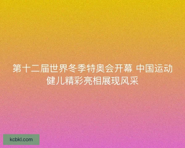 第十二届世界冬季特奥会开幕 中国运动健儿精彩亮相展现风采